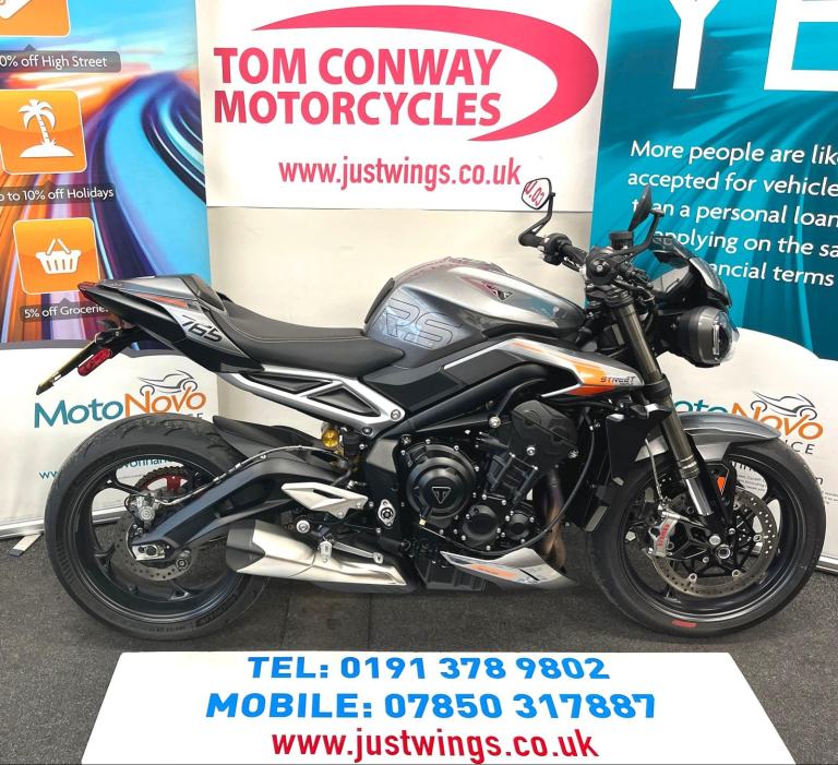 TRIUMPH STREET TRIPLE 765 RS, 2023(23), 10,107 MILES, FSH, STUNNING BIKE, £7995
