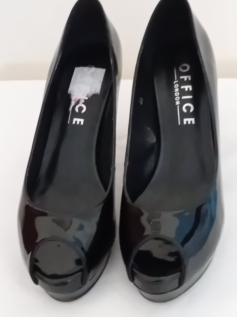 New.  Office, Black patent shoes.