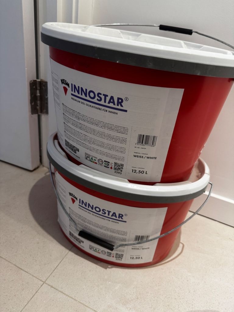 Innostar Premium Sol-Silikatfarbe Paint - 12.5L Buckets, New