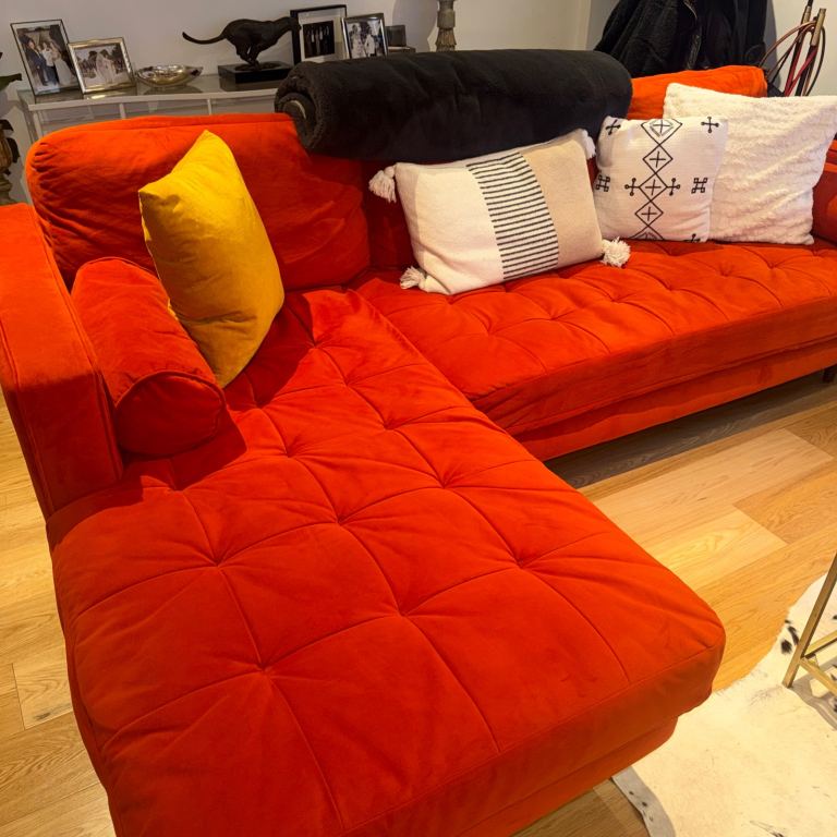 Made dot com LHS chaise sofa 