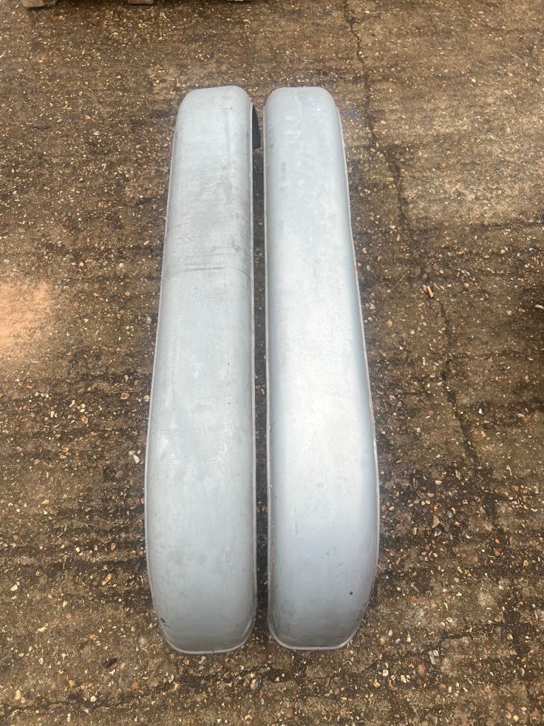 Mudguards twin axle round galvanised