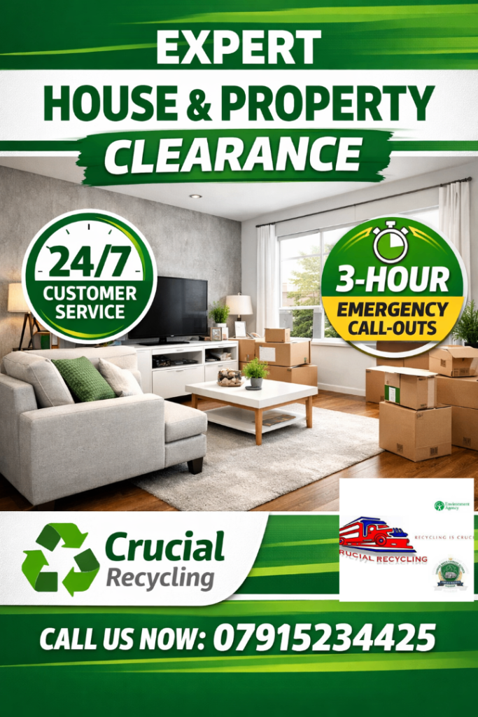 Same-Day Property Clearances Rubbish Collections/Junk/Trash /Garden/Shed/Disposal