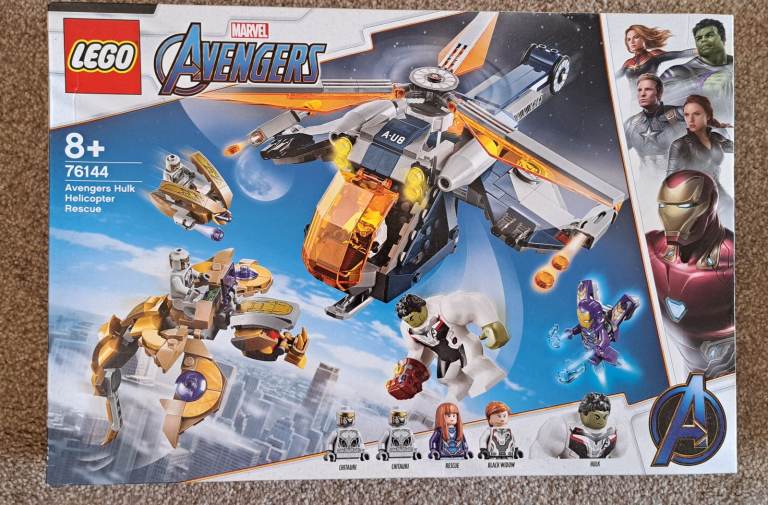 Avengers Hulk Helicopter Rescue Lego