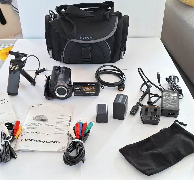Sony HDR-XR105E Full HD Handycam Bundle + Genuine Sony Accessories – Excellent Condition