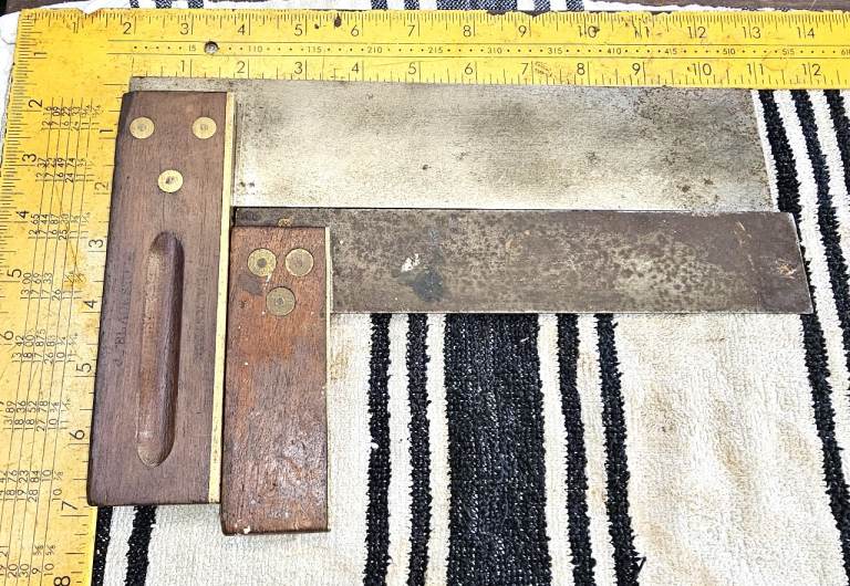 Two Vintage Carpenters Squares both by I. Sorby Sheffield England £20