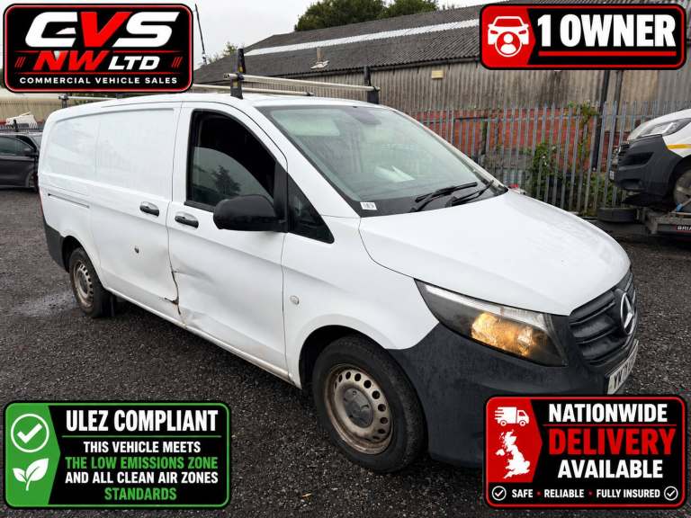 2021/71 MERCEDES VITO 110CDI LWB EURO6 VAN PRICE IS PLUS VAT