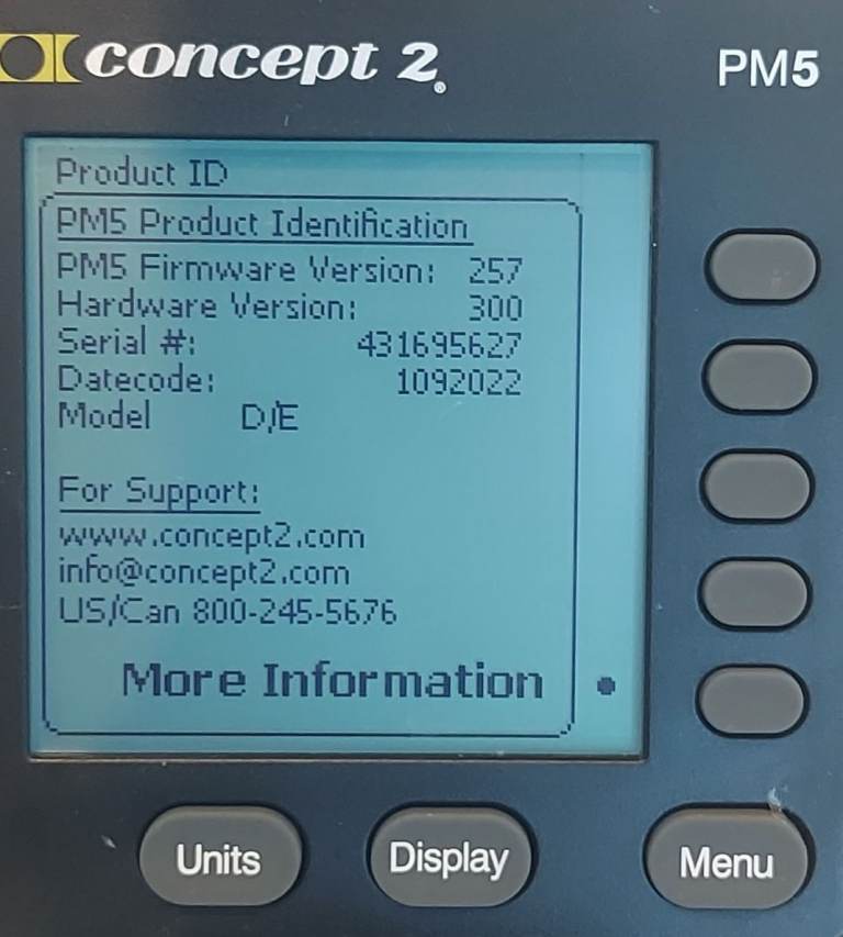 2022 Concept 2 ROWERG PM5 *165km lifetime* concept2 rower rowing machine 