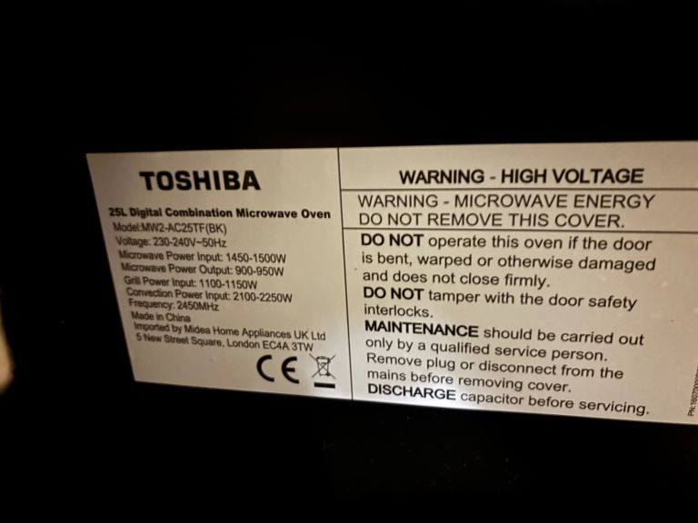 Toshiba Digital Combination Microwave Oven 25L – Black