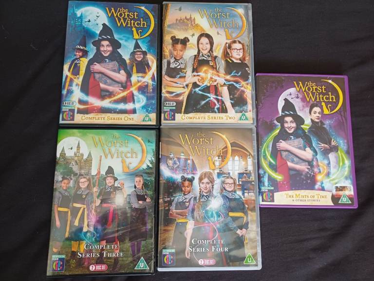 The Worst Witch Series 1-4 & The mist  of Time DVDs