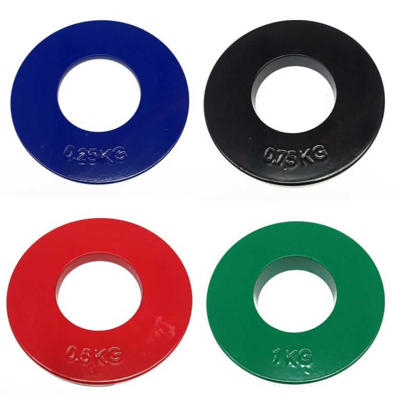 FXR SPORTS FRACTIONAL 2" OLYMPIC WEIGHT PLATES DISCS WEIGHTLIFTING 0.25 - 1KG