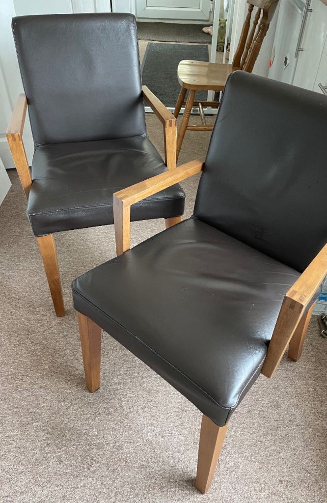 Carver dining chairs x2 