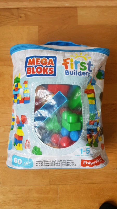 Mega Bloks First Builders Big Building Bag - 60 Pieces