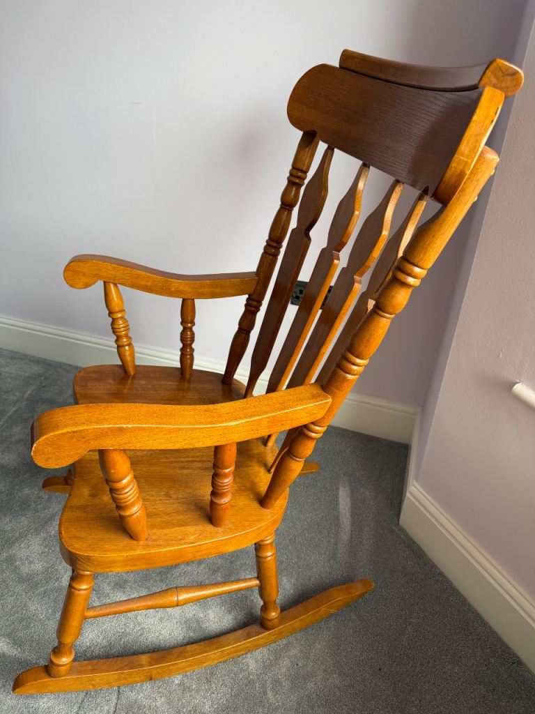 Solid wood rocking chair