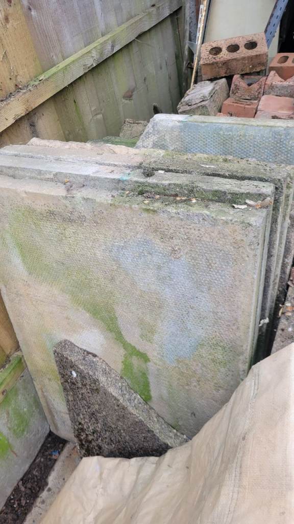 Garden patio paving slabs