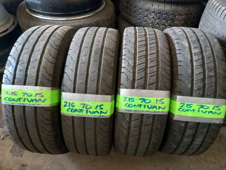 Continental van contact 215 70 15c like New tyres 8mm tread open 7 day