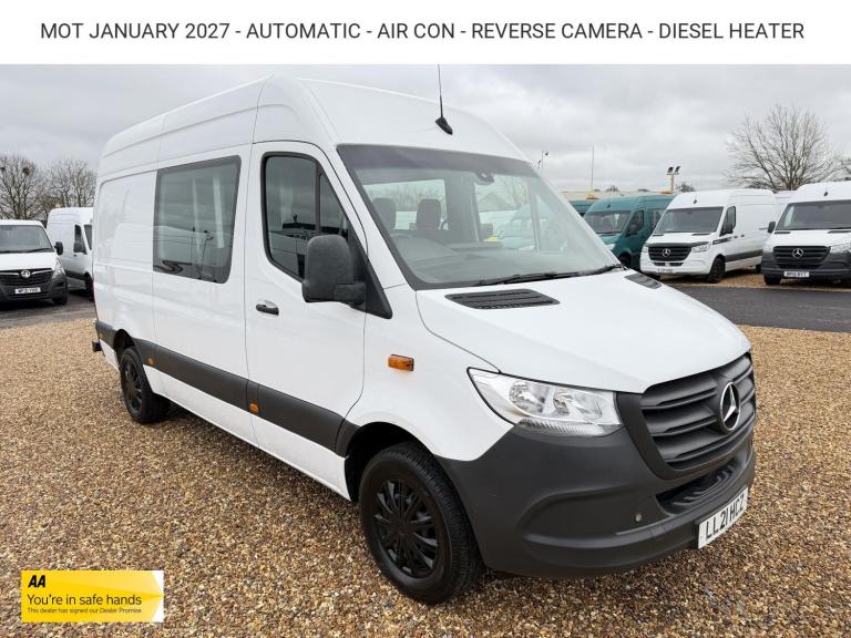 2021 Mercedes-Benz Sprinter 2.0 315 CDI Progressive Panel Van 5dr Diesel G-Tronic RWD L2 H2 Euro ...