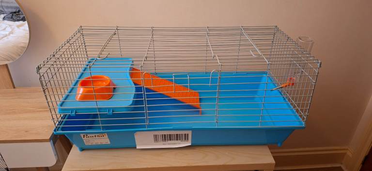 Small Pet Cage with Accessories for Hamsters or Guinea Pigs