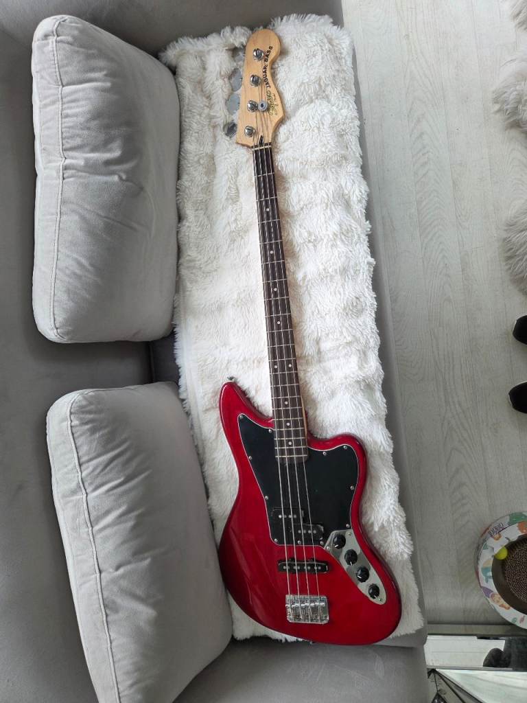 **SOLD** Squier by Fender Jaguar Bass Guitar