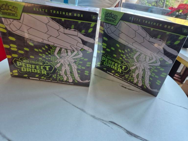 2 POKEMON PERFECT ORDER ETBS BUNDLE SEALED NEVER OPENED ONLY £150!!!