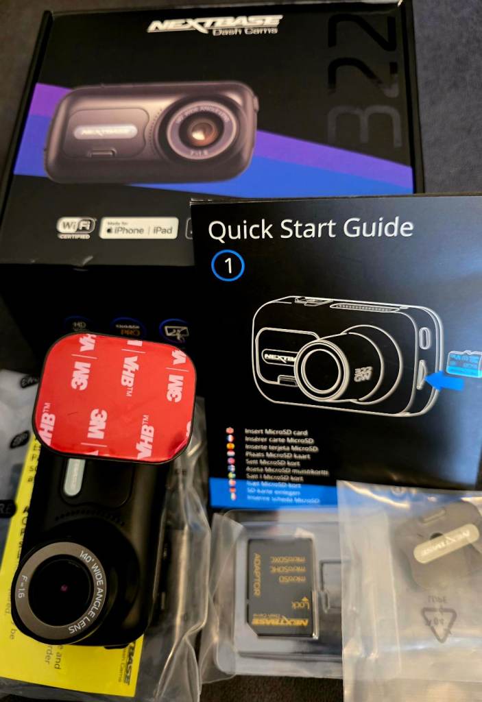 NextBase 322GW GPS Dash Cam Next Base Action Camera 