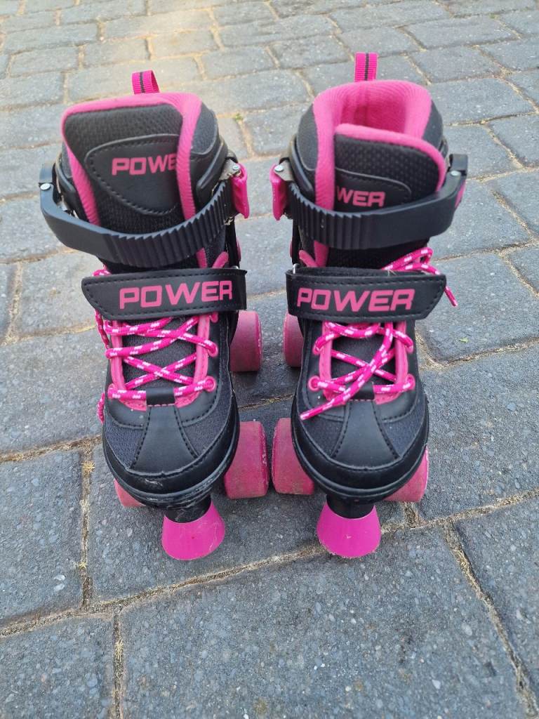 Roller boots- Black and Pink, UK Size 13-2