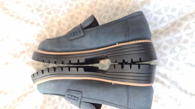 Brand new blue soft touch ultra lightweight chunky soles slip in shoes. Christmas present.