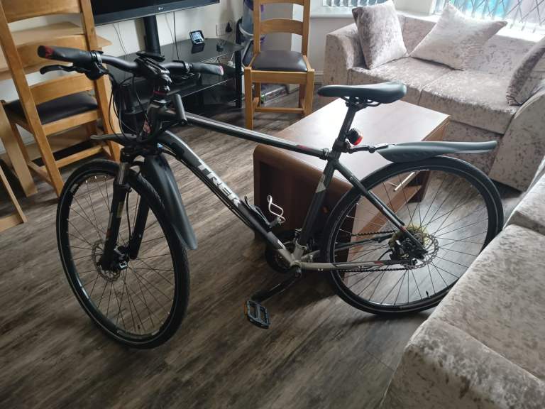 image for GREY MEN's TREK 8.4 DS 27 SPEED FRONT SUSPENSION MOUNTIAN BIKE DUAL SPORT WITH FULL DISC BRAKES