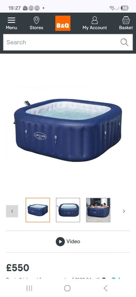 Lay ZSpa Hawaii 6 person Inflatable hot tub