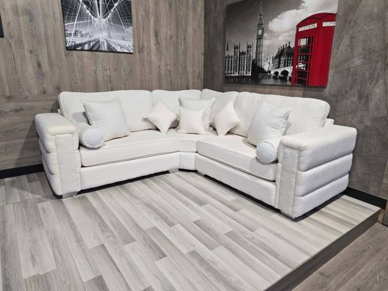 📞 Modern Brand New Lily Panel Line Sofa Set Corner & 3+2 Real Leather 35% OFF Booking Open COD