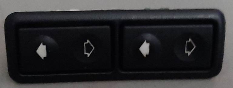 Bmw e36 double window switches White & Green Backs 