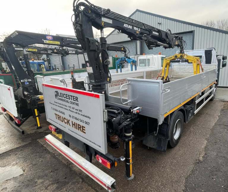 2015 DAF LF 220 EURO 6 18T WITH ATLAS 104.3 CRANE FOR HIRE
