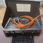 Higear Double Burner with Grill, Lid and Piezo