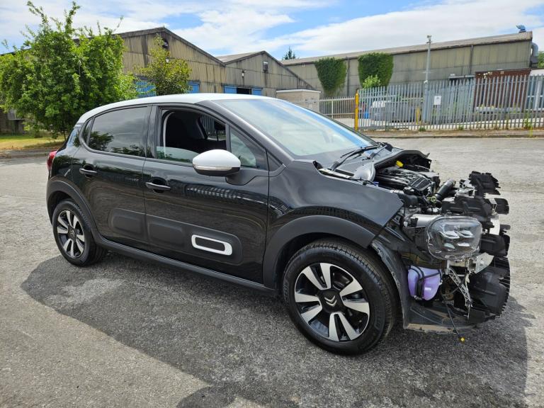 2024 74 Citroen C3 1.2 PureTech Plus 5dr Black Light Damaged Salvage 
