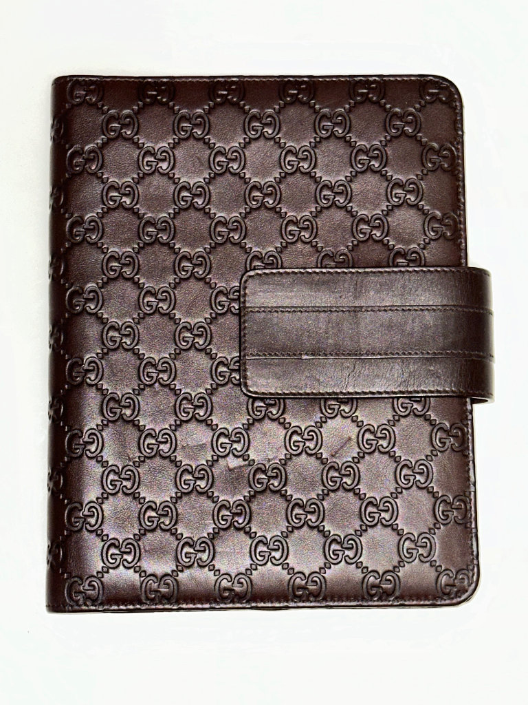 APPLE IPAD AIR DESIGNER GUCCI GUCCISIMA GG ENGRAVED FOLIO CASE