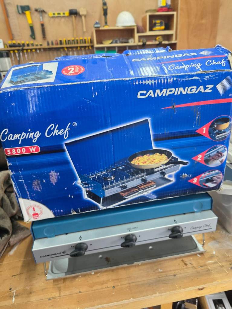 Campingaz chef. Stove and grill.