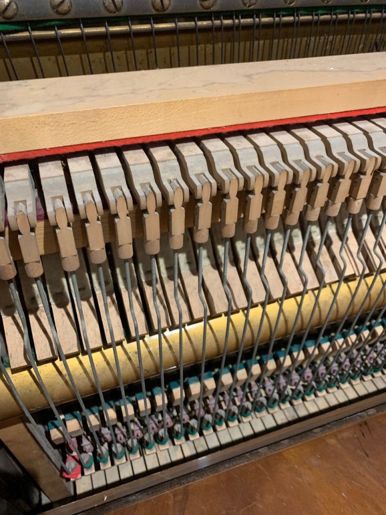 FREE : KING Upright Piano – Wooden Finish, Fair Condition