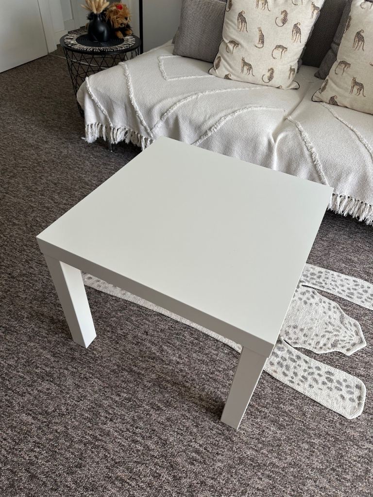 image for Ikea LACK side coffee table white 55x55cm