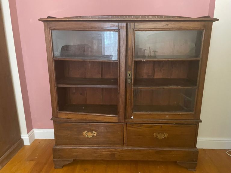 Antique cabinet restoration project Cardiff 