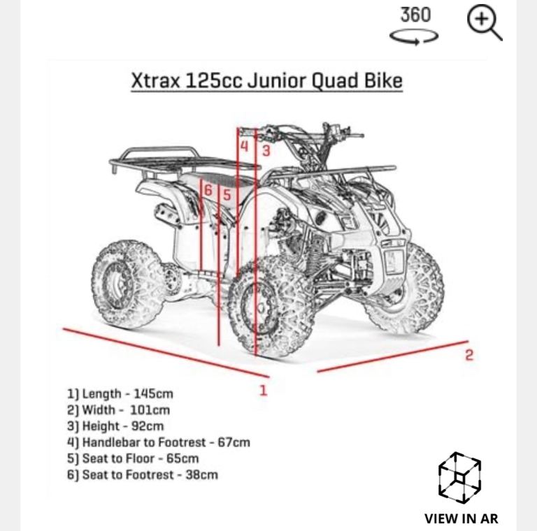 XTrax 125cc Junior Quad bike