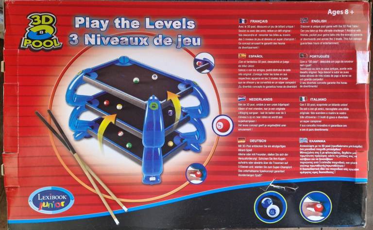 Lexibook junior 3D pool table *New