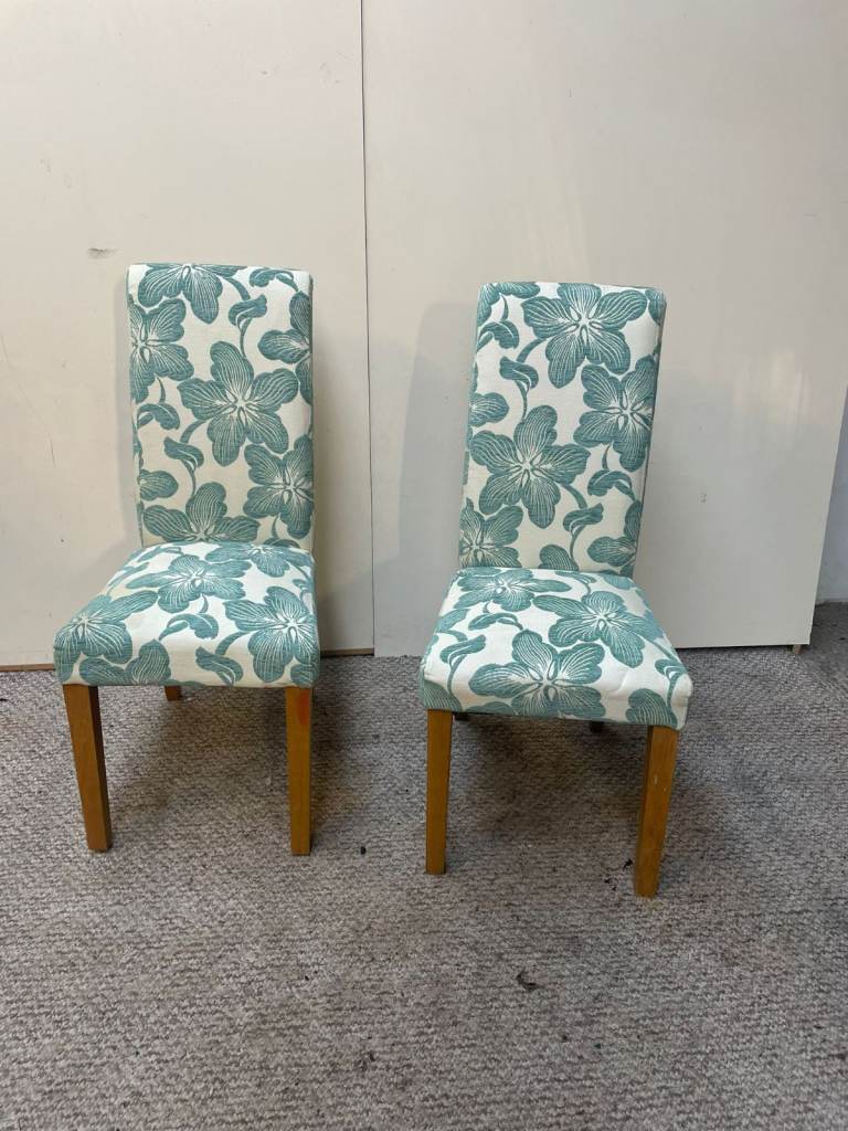 Marco Floral Rollback Dining Chair - 2 Available