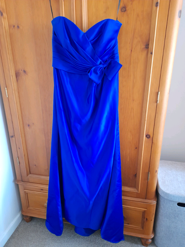 Electric Blue long evening /prom dress size 14