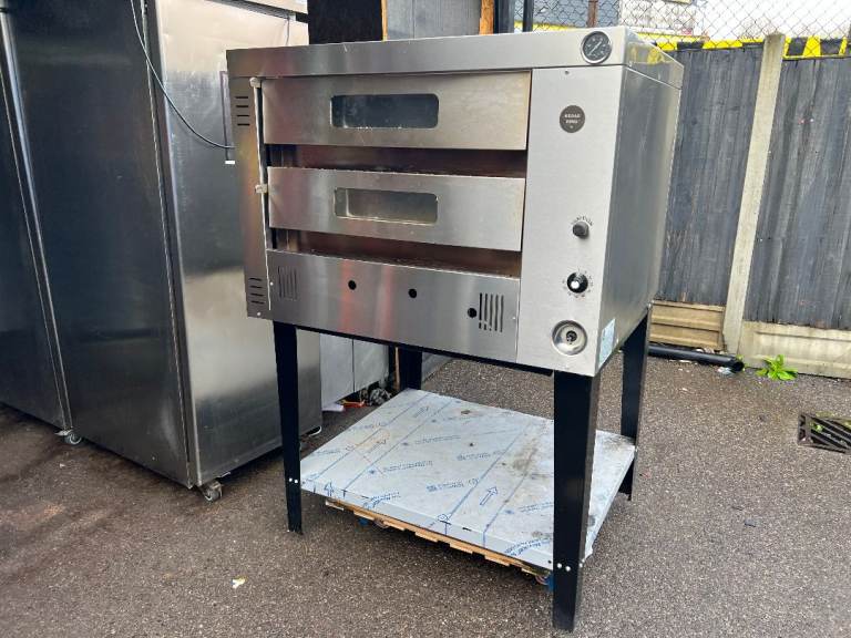  NAT GAS 2 DECK PIZZA OVEN CATERING COMMERCIAL KITCHEN FAST FOOD RESTAURANT FAST FOOD TAKE AWAY
