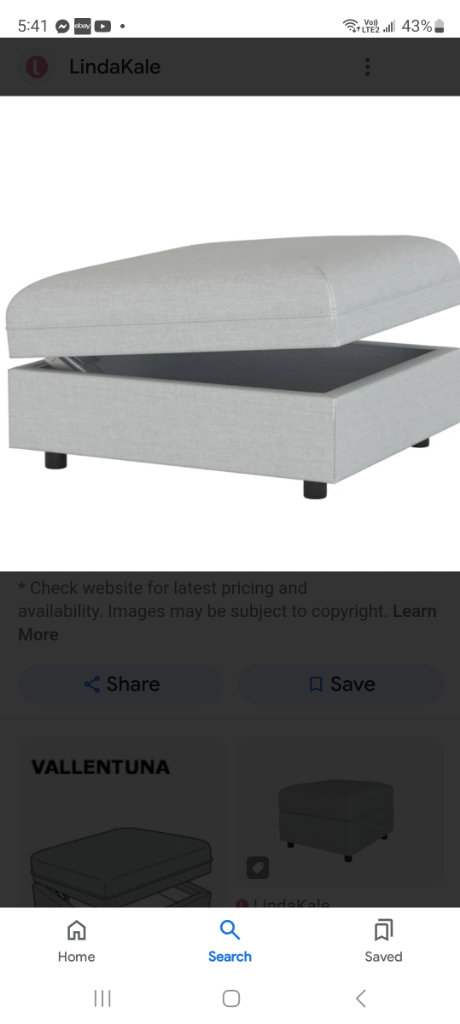 Cover for Ikea Vallentuna single seat sofa with storage 