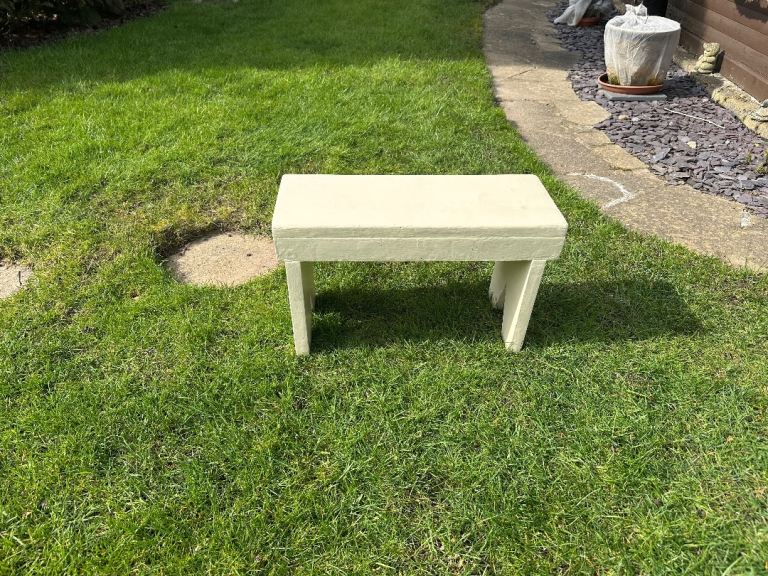 Kids wooden garden bench seat well made. 