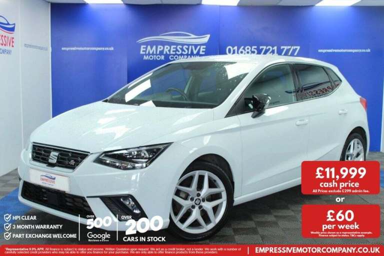 2020 70 SEAT IBIZA 1.0 TSI FR HATCHBACK 5DR PETROL MANUAL EURO 6 (S/S) (110 PS)
