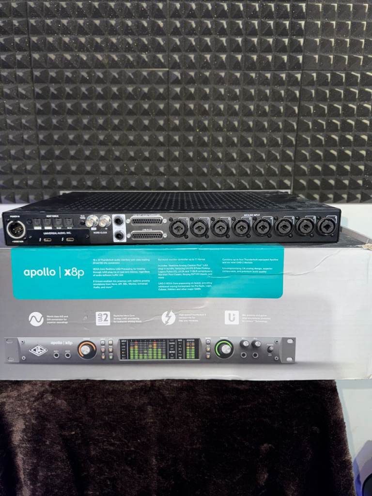 Apollo X8P Thunderbolt Studio Audio Interface With UAD Plug Ins - Barely Used!