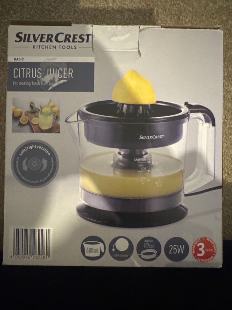 Silver crest citrus juicer 