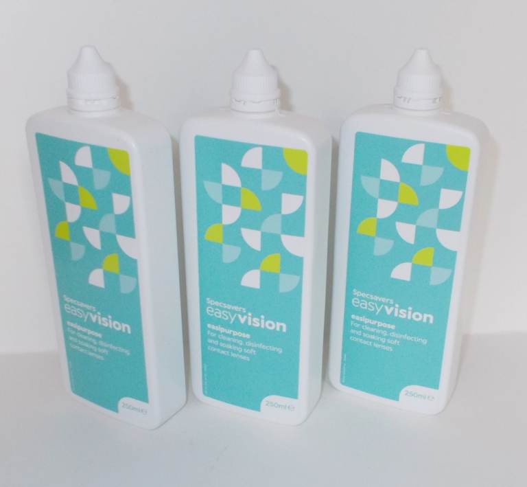 3 NEW BOTTLES OF SEALED CONTACT LENS SOLUTION  GOOD DATE BEST BEFORE 5/2028