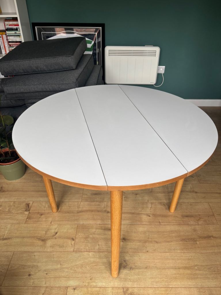 Habitat Jessie 4 Seater Folding Dining Table – White/Oak – £50